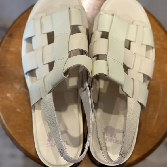 Woman's Heels SOREL Dayspring™ Slingback Platform Sandal Cream Size 6 Women’s - Picture 5 of 7